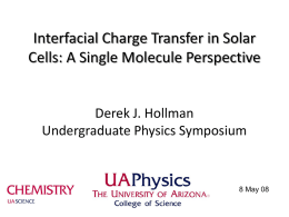 Interfacial Charge Transfer in Solar Cells: A Single