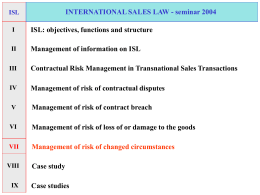 International Sales - Lectures: Section 6