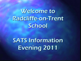 KS2 SATs 2001 - Welcome to our School