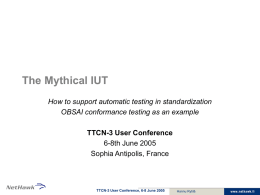 NetHawk Introduction - TTCN-3