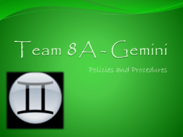 Team 8A - Gemini
