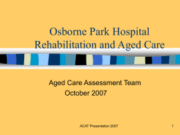 Osborne Park Hospital Rehabilitation and Aged Care