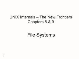 File Systems - Brock University