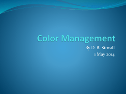 Color Management - Photo Gathering