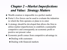Market Imperfections and Value: Strategy Matters
