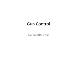Gun Control - Kentucky Department of Education