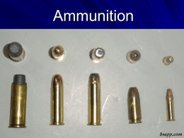 Ammunition - Sapp's Instructional Websites
