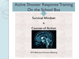 Situational Awareness Active Shooter Training