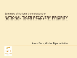 NTRP Synthesis Matrix - Global Tiger Initiative