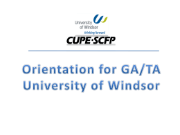 CUPE - University of Windsor