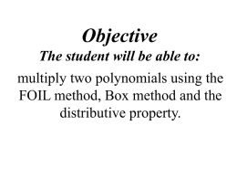 Multiply Polynomials
