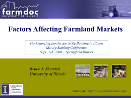 IBA presentation: Farmland Markets
