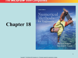 Interpolation Chapter 18 - Faculty of Mechanical Engineering
