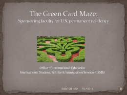 The Green Card Maze - University of Georgia