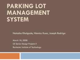 Parking Lot Management System