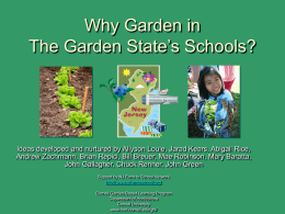 Why Garden at School?