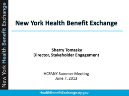 New York Health Benefit Exchange Alice Yaker Sara