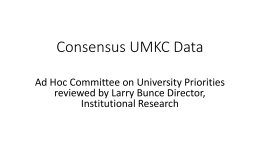 Consensus UMKC Data