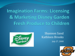 Imagination Farms: Licensing & Marketing Disney Garden