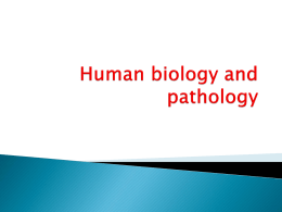 Human biology and pathology - ASAB-NUST