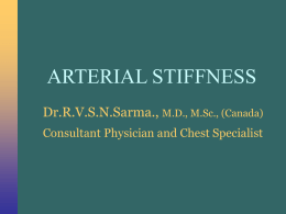 Arterial Stiffness by Dr Sarma