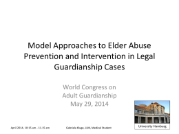 Modell Approaches to Elder Abuse Prevention and