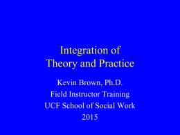 Theory Construction - University of Central Florida