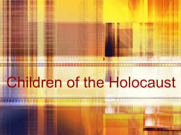 The Holocaust Children - Faiss Middle School 8th