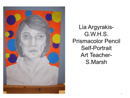 Lia Argyrakis- G.W.H.S. Prismacolor Pencil Self