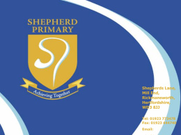 Welcome Back - Shepherd Primary School PTA