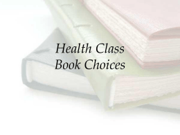 Health Book Choices