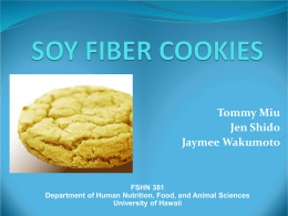 Adding Fiber to Cookies