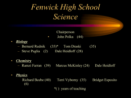 Fenwick High School Fenwick High School Science