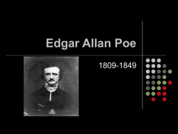 Edgar Allan Poe - Butler County High School