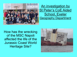 An investigation by St Peter’s CoE Aided School Geography