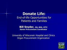 National Donate Life Month 2006