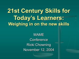 21st Century Skills for Today’s Learners