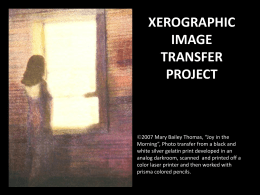 Xerographic Image Transfer