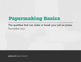 Paper making basics - Paper, Print and Digital | Mohawk