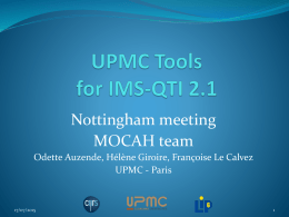 UPMC Tools for IMS-QTI 2.1 - CETIS Wiki