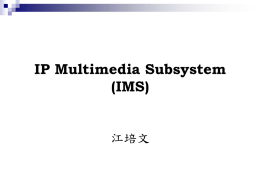IP Multimedia Subsystem (IMS)