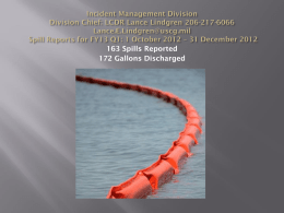 Incident Management Division Spill Reports by County: 10