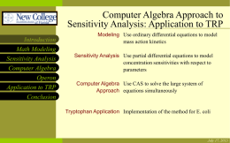 - ACA 2009, Applications of Computer Algebra