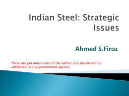 Report of Sub Group -2 of the Working Group on Steel for
