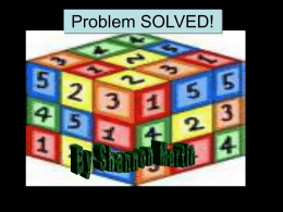Problem SOLVED!