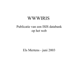 WWWIRIS - Vrije Universiteit Brussel | Redelijk eigenzinnig
