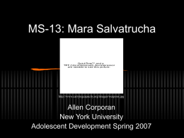 MS-13: Mara Salvatrucha