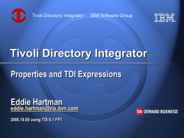 Tivoli Directory Integrator