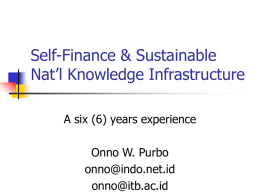 Nat’l Knowledge Infrastructure