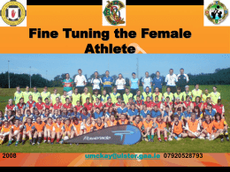 Coaching the Female Athlete 2008